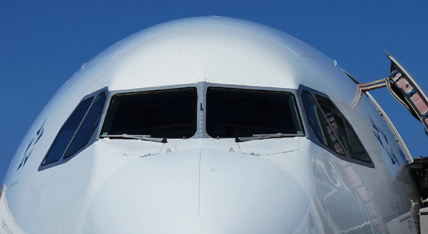 Front of an aircraft